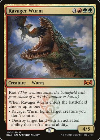 Ravager Wurm [Ravnica Allegiance] | Exor Games Bridgewater