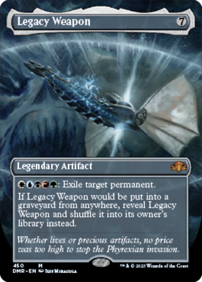 Legacy Weapon (Borderless Alternate Art) [Dominaria Remastered] | Exor Games Bridgewater