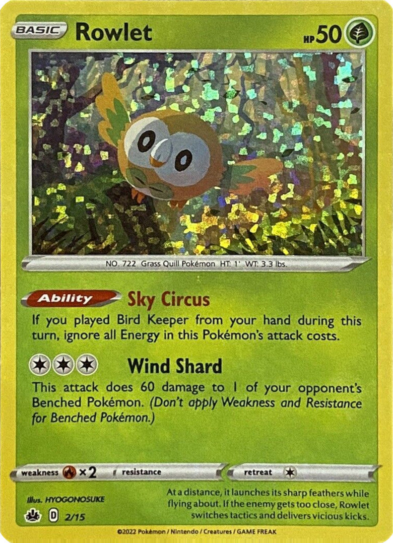 Rowlet (2/15) [McDonald's Promos: Match Battle] | Exor Games Bridgewater