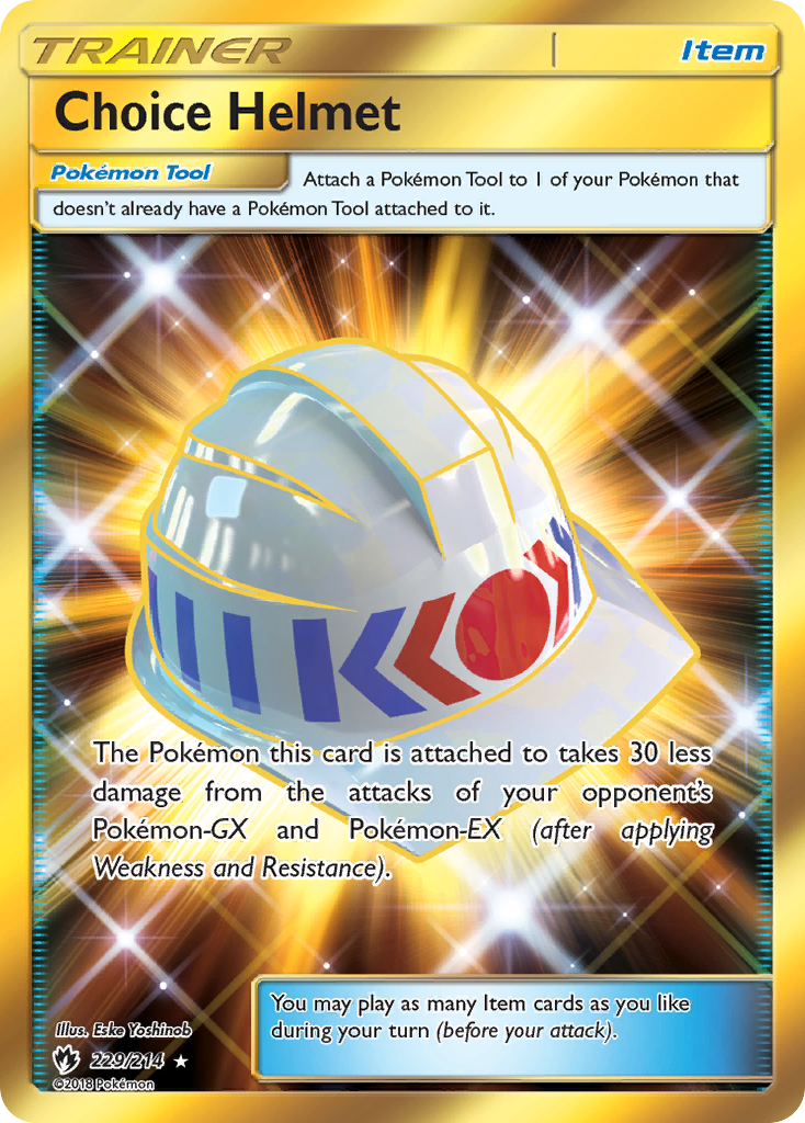 Choice Helmet (229/214) [Sun & Moon: Lost Thunder] | Exor Games Bridgewater