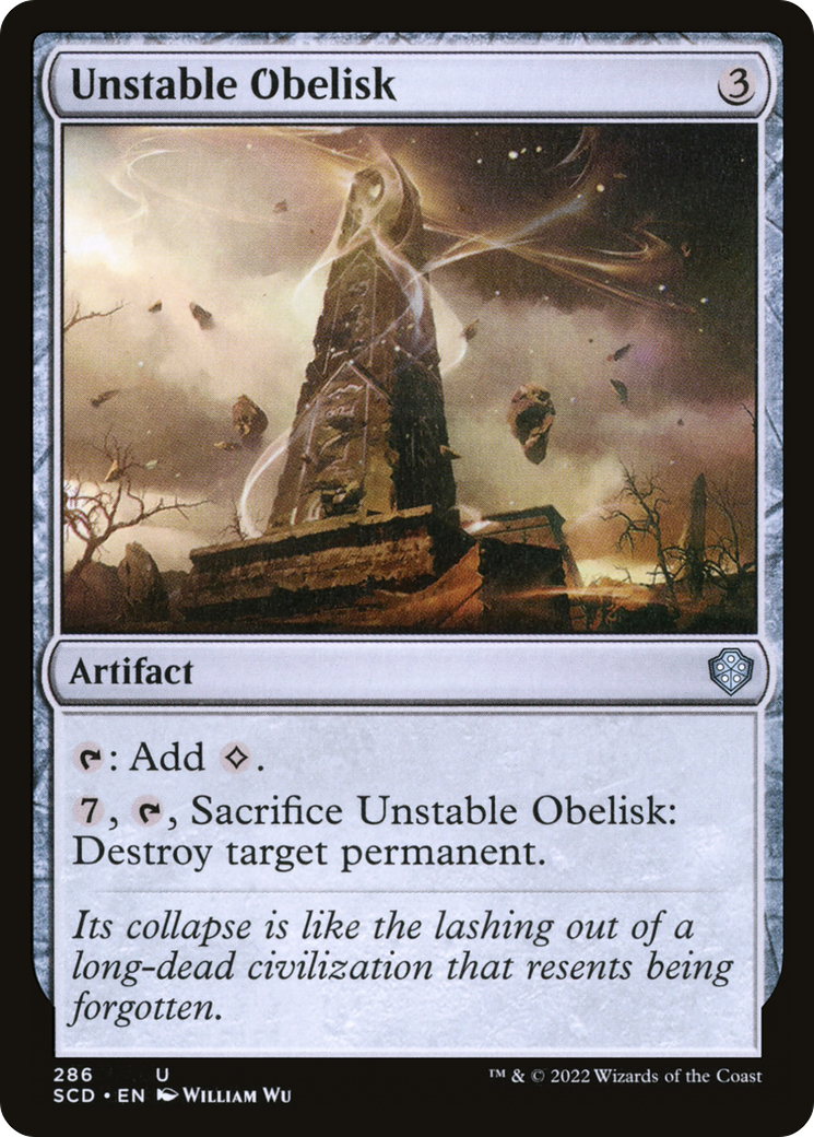 Unstable Obelisk [Starter Commander Decks] | Exor Games Bridgewater