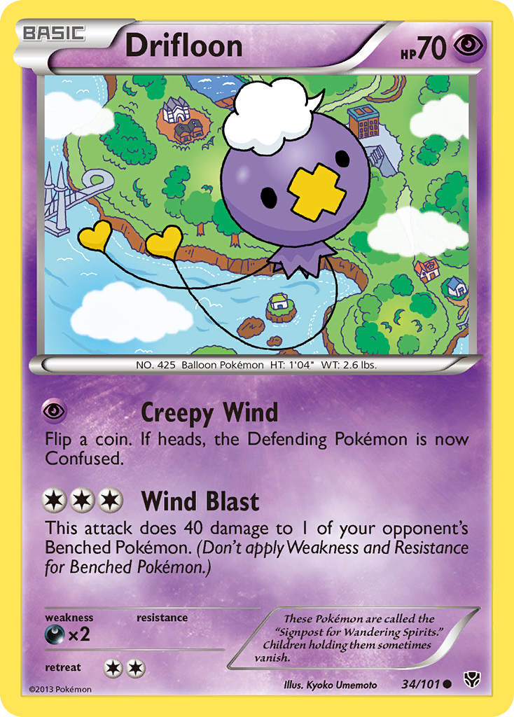 Drifloon (34/101) [Black & White: Plasma Blast] | Exor Games Bridgewater