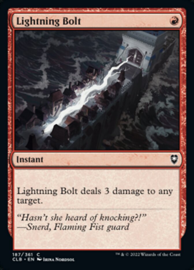 Lightning Bolt [Commander Legends: Battle for Baldur's Gate] | Exor Games Bridgewater