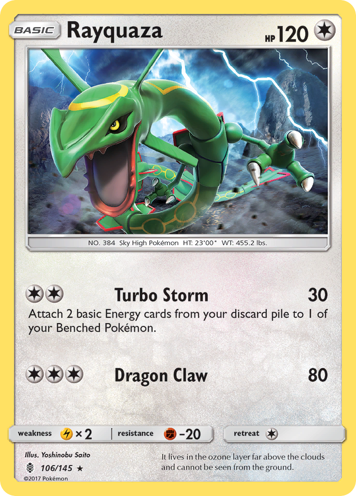 Rayquaza (106/145) [Sun & Moon: Guardians Rising] | Exor Games Bridgewater