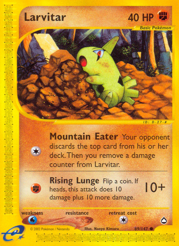 Larvitar (89/147) [Aquapolis] | Exor Games Bridgewater