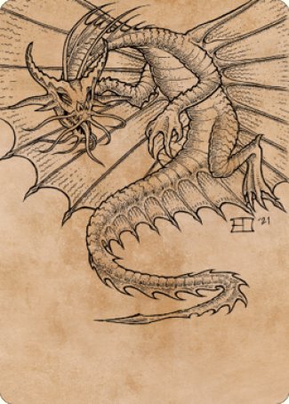 Ancient Gold Dragon Art Card (44) [Commander Legends: Battle for Baldur's Gate Art Series] | Exor Games Bridgewater