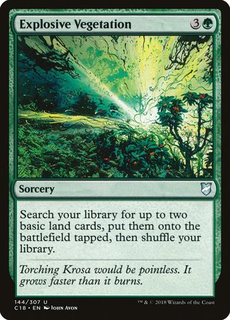 Explosive Vegetation [Commander 2018] | Exor Games Bridgewater