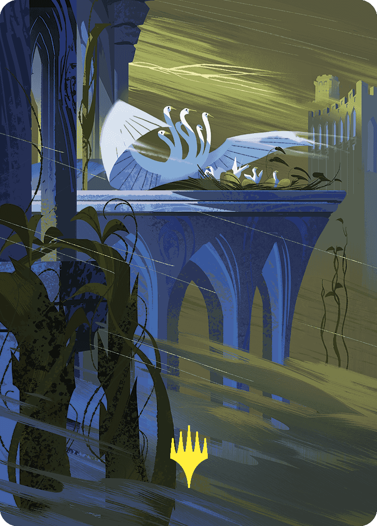 Doubling Season Art Card (Gold-Stamped Planeswalker Symbol) [Wilds of Eldraine Art Series] | Exor Games Bridgewater