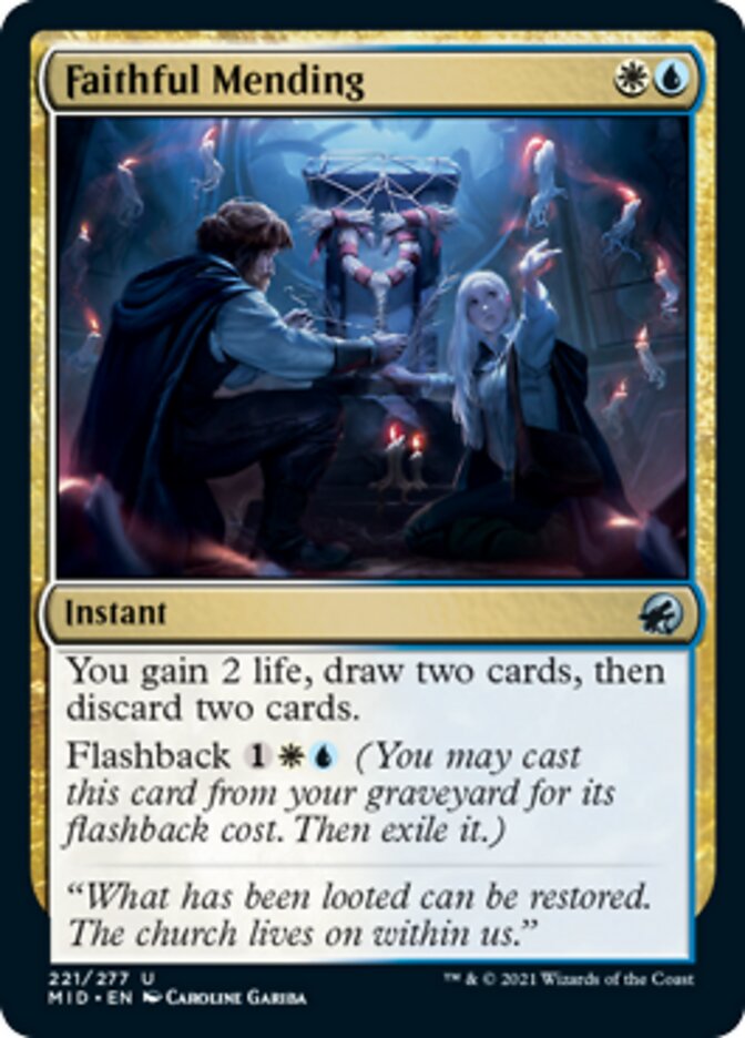 Faithful Mending [Innistrad: Midnight Hunt] | Exor Games Bridgewater