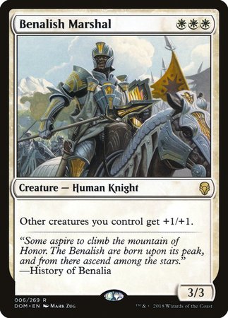 Benalish Marshal [Dominaria] | Exor Games Bridgewater