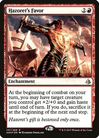 Hazoret's Favor [Amonkhet Promos] | Exor Games Bridgewater