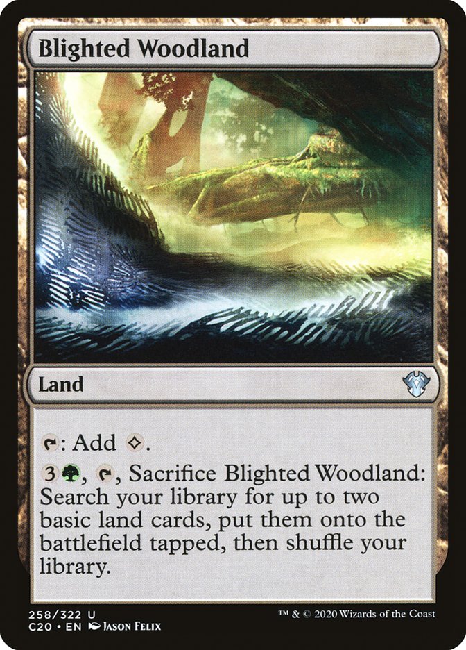 Blighted Woodland [Commander 2020] | Exor Games Bridgewater