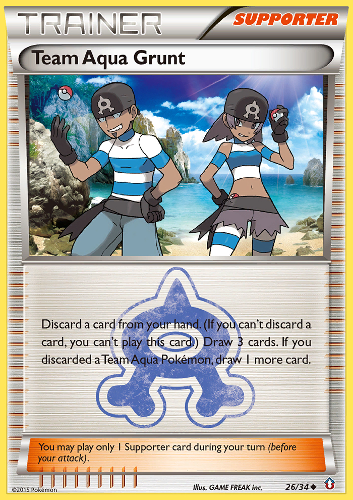 Team Aqua Grunt (26/34) [XY: Double Crisis] | Exor Games Bridgewater