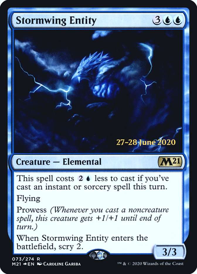 Stormwing Entity  [Core Set 2021 Prerelease Promos] | Exor Games Bridgewater