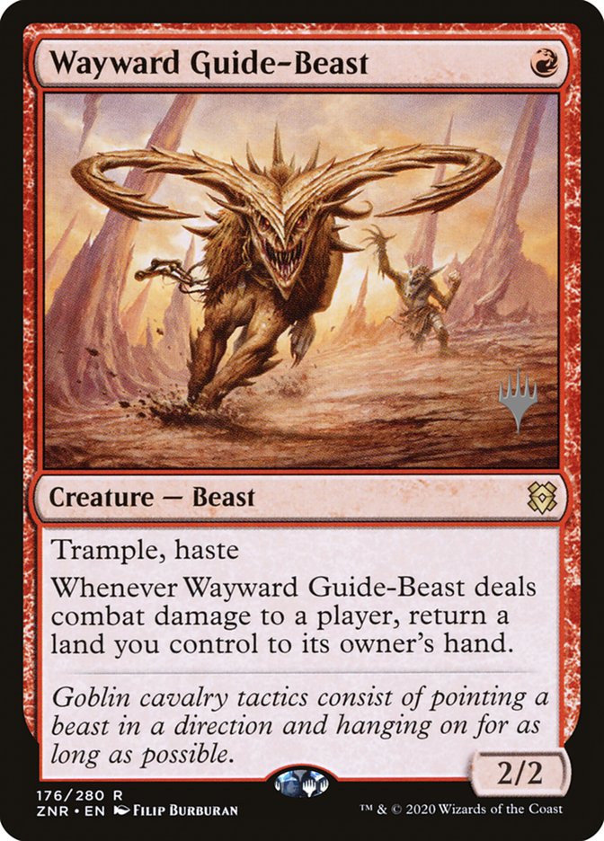 Wayward Guide-Beast (Promo Pack) [Zendikar Rising Promos] | Exor Games Bridgewater