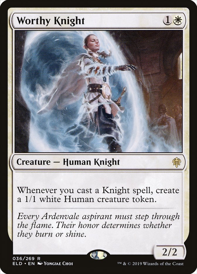 Worthy Knight [Throne of Eldraine] | Exor Games Bridgewater