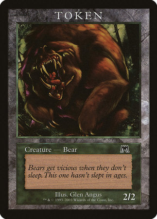 Bear Token (Onslaught) [Magic Player Rewards 2003] | Exor Games Bridgewater