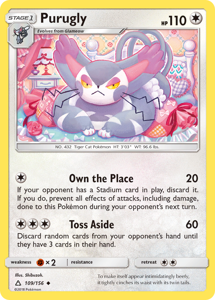 Purugly (109/156) [Sun & Moon: Ultra Prism] | Exor Games Bridgewater