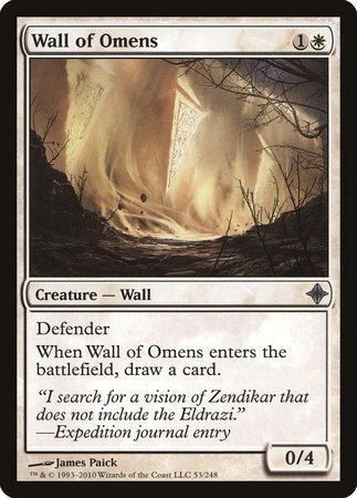 Wall of Omens [Rise of the Eldrazi] | Exor Games Bridgewater