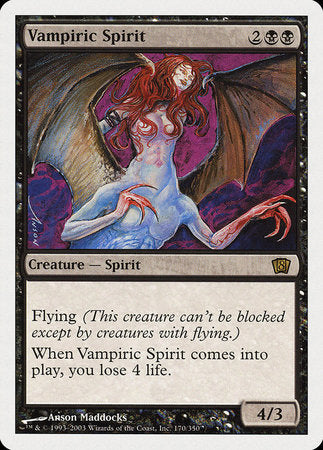 Vampiric Spirit [Eighth Edition] | Exor Games Bridgewater