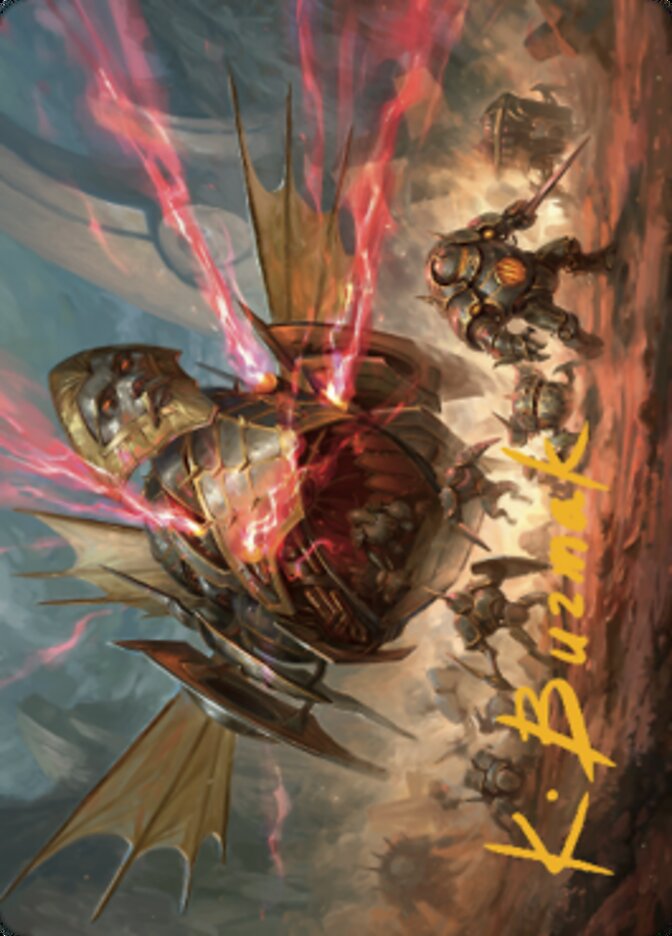 Liberator, Urza's Battlethopter Art Card (Gold-Stamped Signature) [The Brothers' War Art Series] | Exor Games Bridgewater