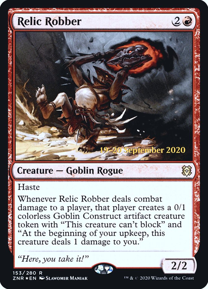 Relic Robber  [Zendikar Rising Prerelease Promos] | Exor Games Bridgewater