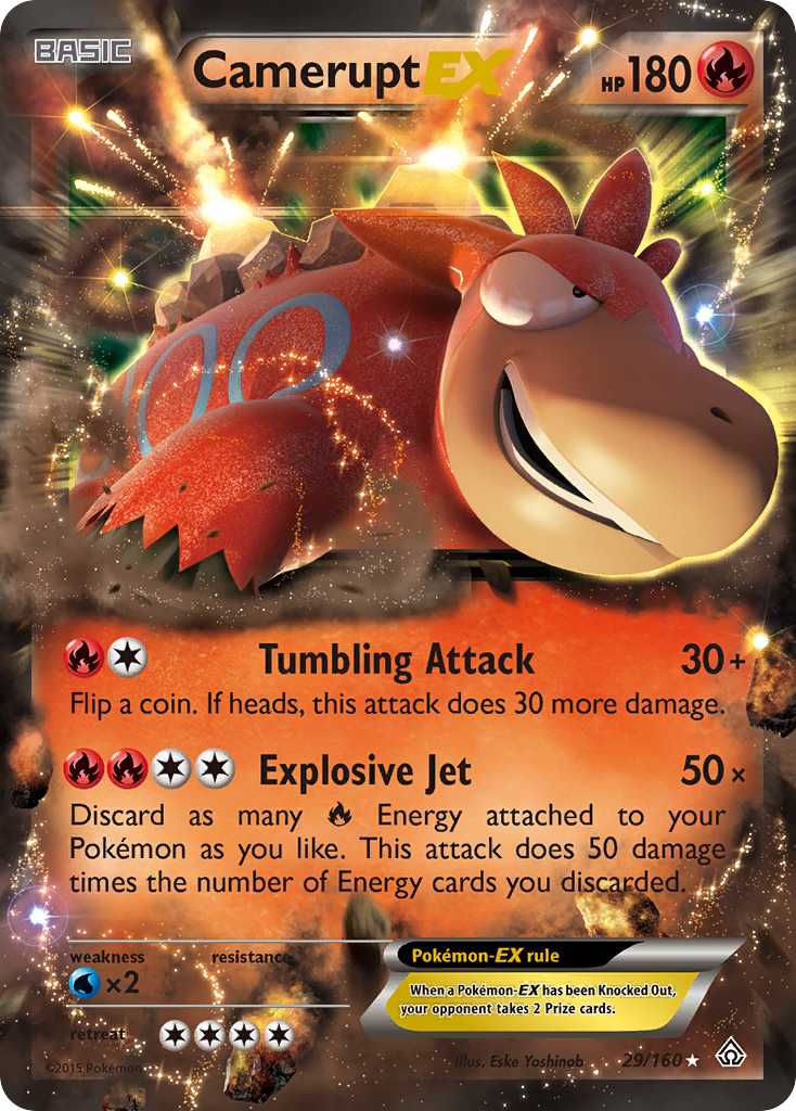 Camerupt EX (29/160) [XY: Primal Clash] | Exor Games Bridgewater