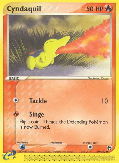 Cyndaquil (59/100) [EX: Sandstorm] | Exor Games Bridgewater