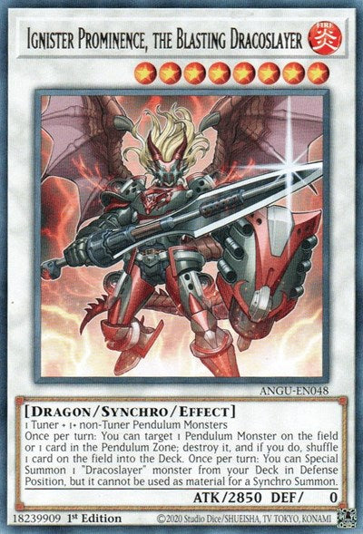 Ignister Prominence, the Blasting Dracoslayer (Rare) [ANGU-EN048] Rare | Exor Games Bridgewater