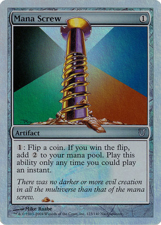 Mana Screw (Alternate Foil) [Unhinged] | Exor Games Bridgewater