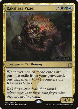 Rakshasa Vizier [Khans of Tarkir Promos] | Exor Games Bridgewater