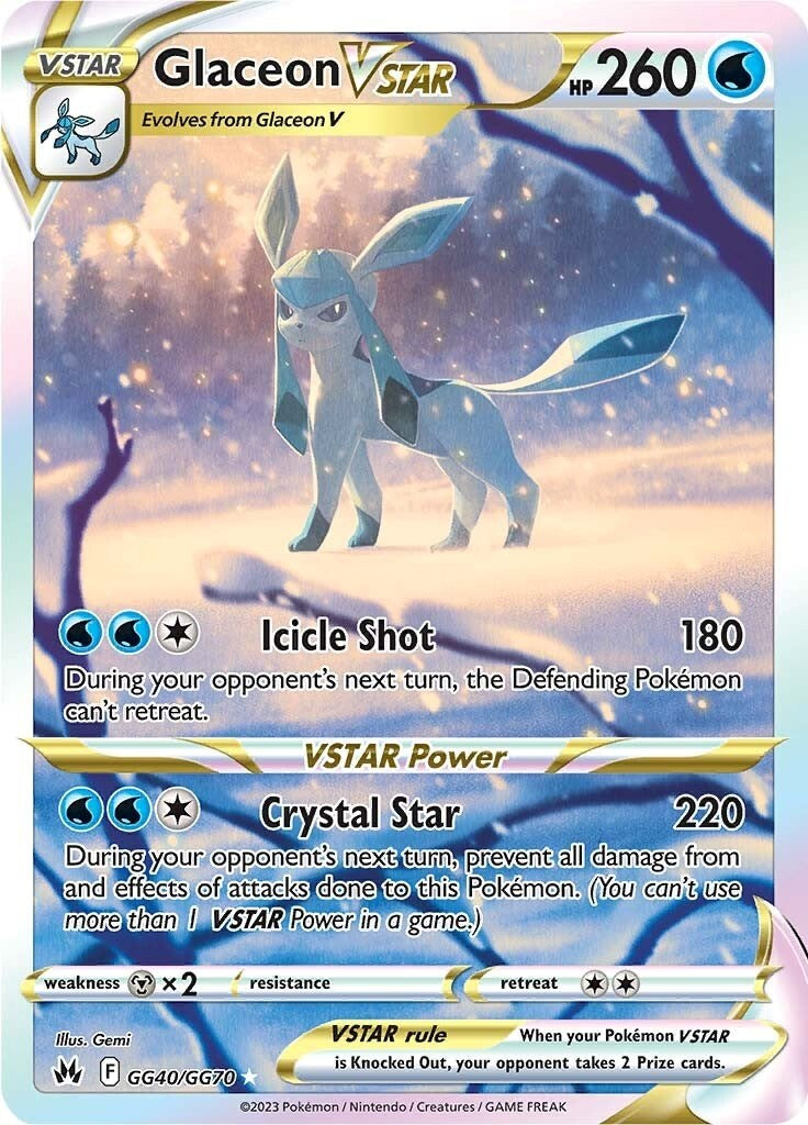 Glaceon VSTAR (GG40/GG70) [Sword & Shield: Crown Zenith] | Exor Games Bridgewater