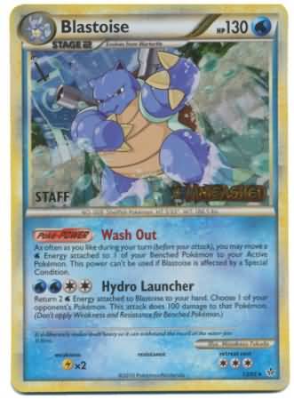 Blastoise (13/95) (Staff Prerelease Promo) [HeartGold & SoulSilver: Black Star Promos] | Exor Games Bridgewater