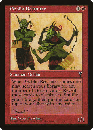 Goblin Recruiter [Visions] | Exor Games Bridgewater