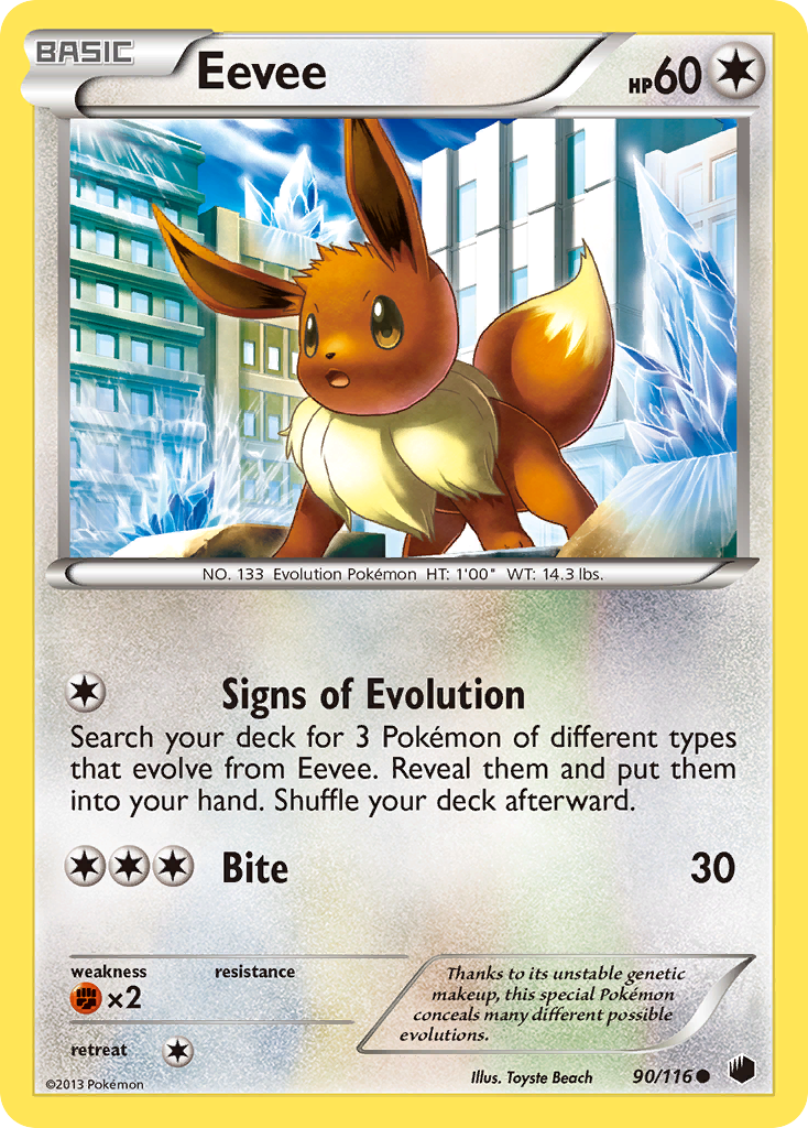 Eevee (90/116) [Black & White: Plasma Freeze] | Exor Games Bridgewater