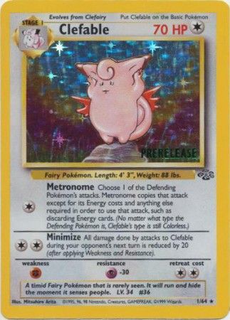 Clefable (1/64) (Prerelease Promo) [Jungle Unlimited] | Exor Games Bridgewater