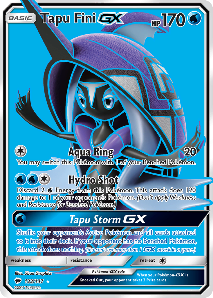 Tapu Fini GX (133/147) [Sun & Moon: Burning Shadows] | Exor Games Bridgewater