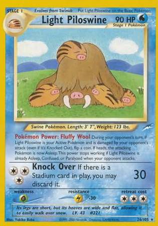 Light Piloswine (26/105) [Neo Destiny Unlimited] | Exor Games Bridgewater