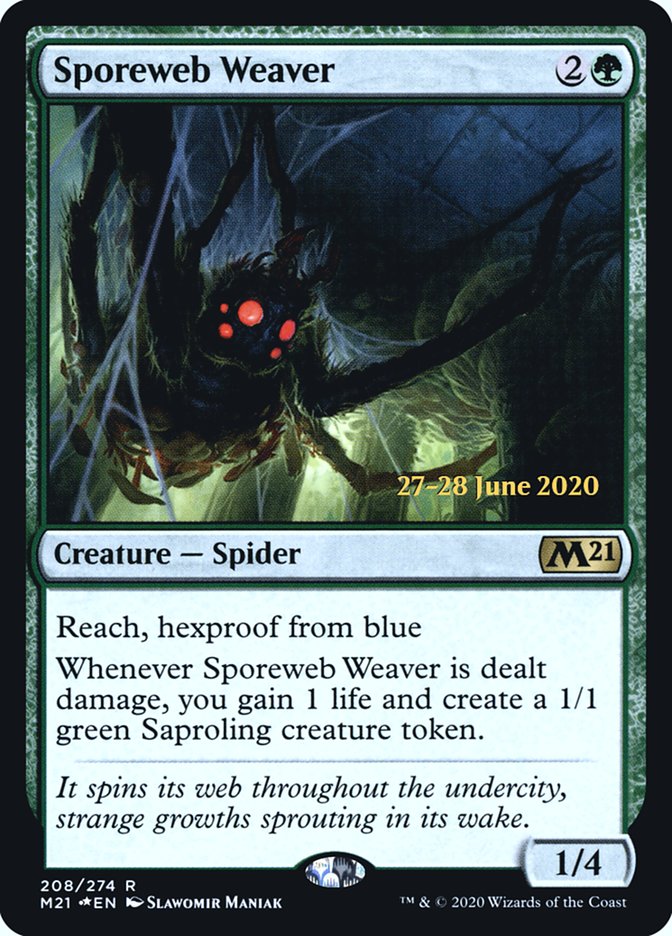 Sporeweb Weaver  [Core Set 2021 Prerelease Promos] | Exor Games Bridgewater