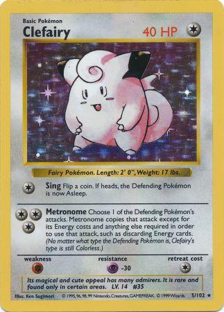 Clefairy (5/102) [Base Set Shadowless Unlimited] | Exor Games Bridgewater