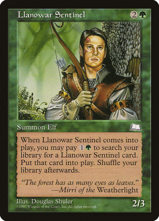 Llanowar Sentinel [Weatherlight] | Exor Games Bridgewater