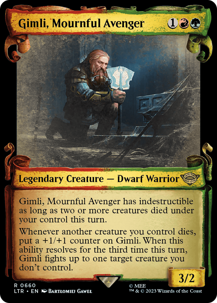 Gimli, Mournful Avenger [The Lord of the Rings: Tales of Middle-Earth Showcase Scrolls] | Exor Games Bridgewater