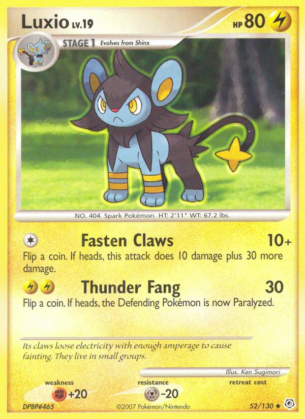 Luxio (52/130) [Diamond & Pearl: Base Set] | Exor Games Bridgewater