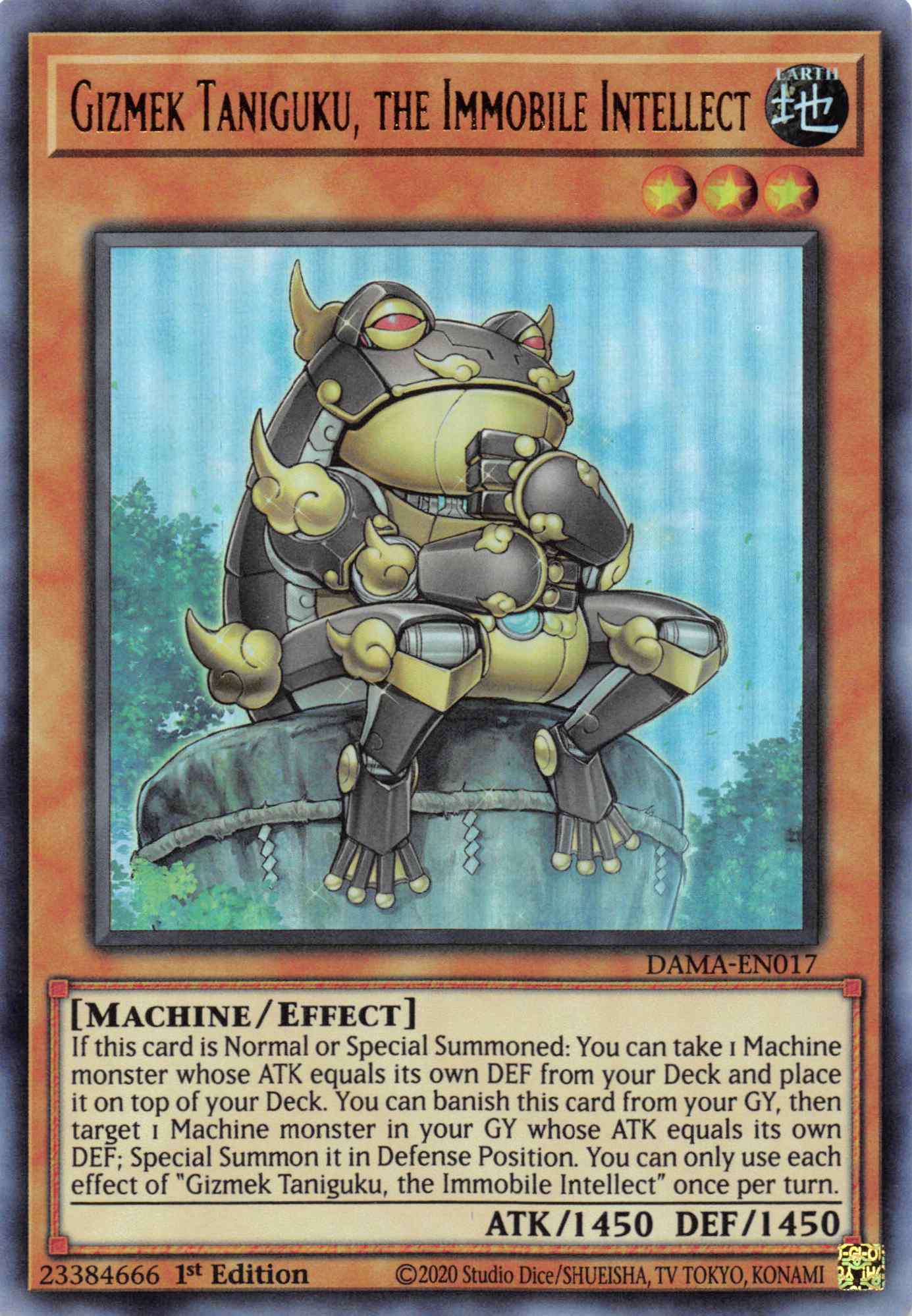 Gizmek Taniguku, the Immobile Intellect [DAMA-EN017] Ultra Rare | Exor Games Bridgewater