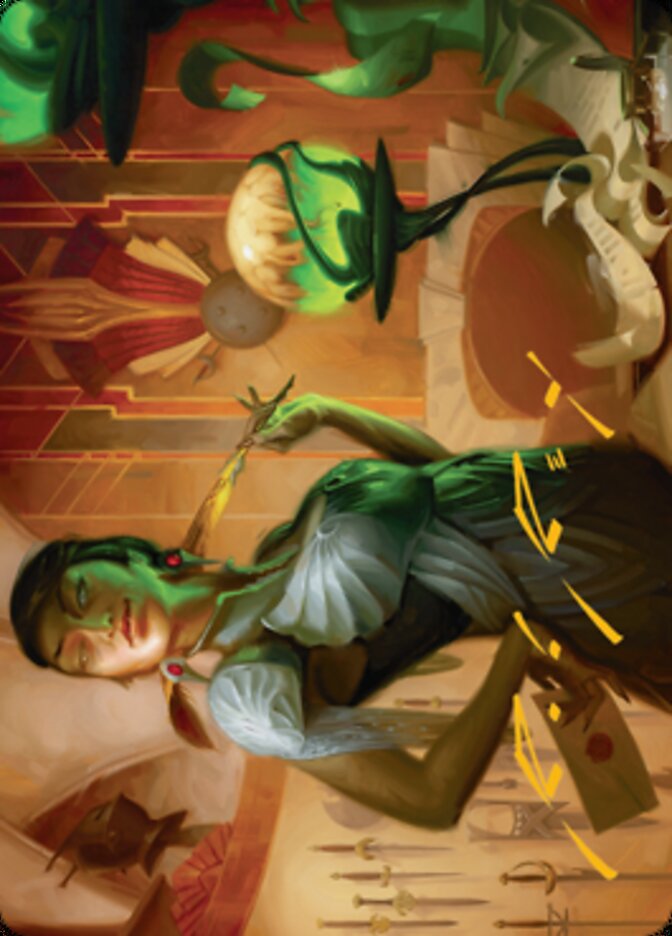 Mari, the Killing Quill Art Card (Gold-Stamped Signature) [Streets of New Capenna Art Series] | Exor Games Bridgewater