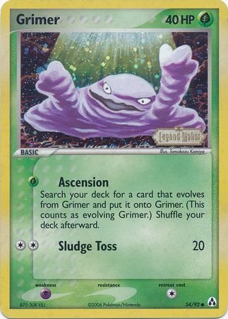 Grimer (54/92) (Stamped) [EX: Legend Maker] | Exor Games Bridgewater