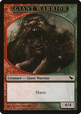 Giant Warrior Token (Red/Green) [Shadowmoor Tokens] | Exor Games Bridgewater