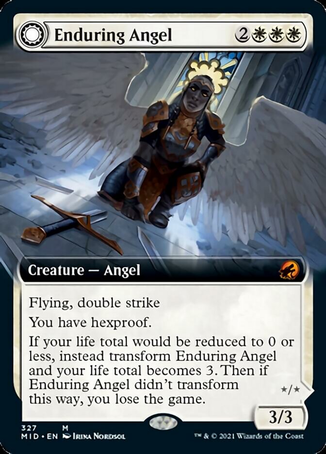 Enduring Angel // Angelic Enforcer (Extended) [Innistrad: Midnight Hunt] | Exor Games Bridgewater