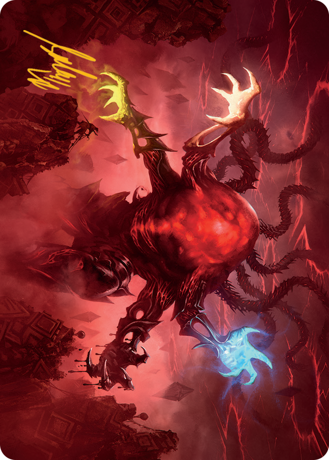 Omnath, Locus of All Art Card (51) (Gold-Stamped Signature) [March of the Machine Art Series] | Exor Games Bridgewater
