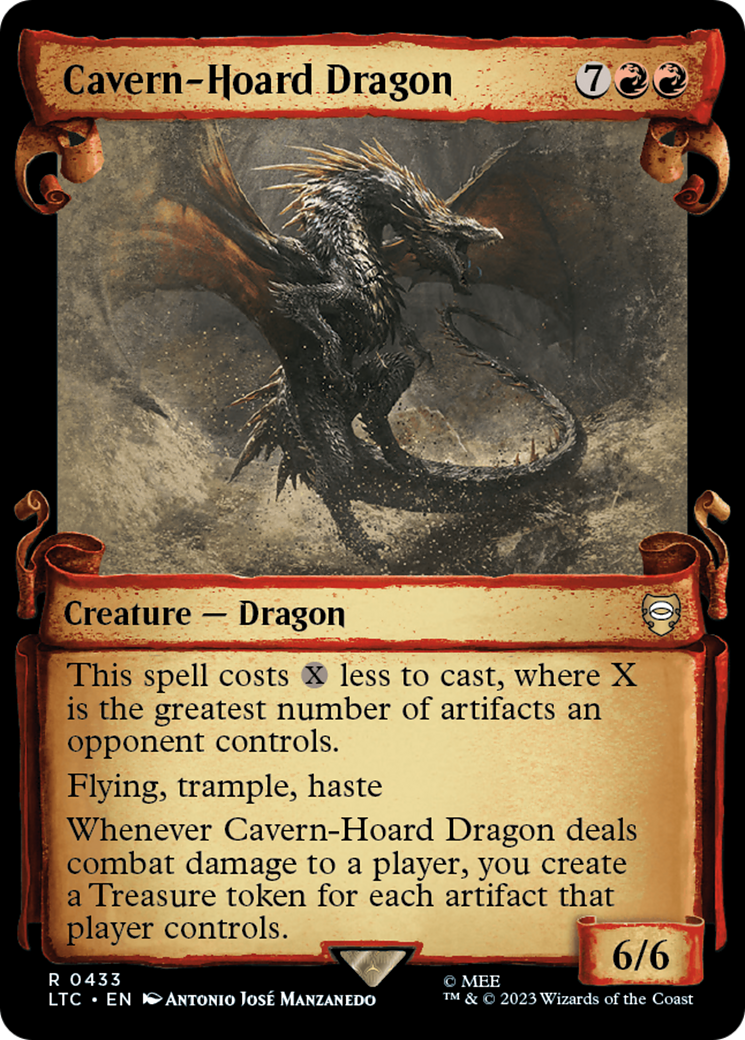 Cavern-Hoard Dragon [The Lord of the Rings: Tales of Middle-Earth Commander Showcase Scrolls] | Exor Games Bridgewater